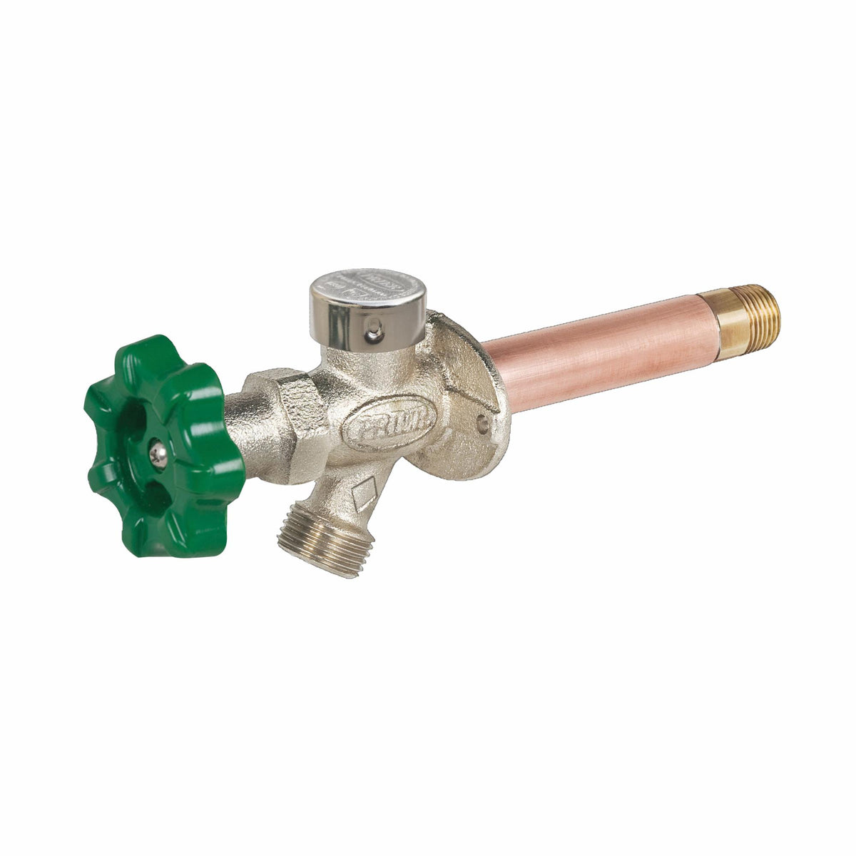 Prier® P-164T08 Diamond P-164 Freezeless Wall Hydrant, 1/2 in Nominal, MNPT x FNPT End Style, 90 deg Quarter Turn Wall Opening, Domestic