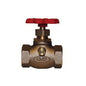 Prier® 22.61 22 Series Mansfield Style Globe Valve, 3/4 in Nominal, C End Style, Red Brass Body, Handwheel Actuator