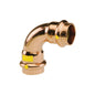 ProPress® 16128 90 deg Pipe Elbow, 1/2 in Nominal, Press End Style, Copper, Import
