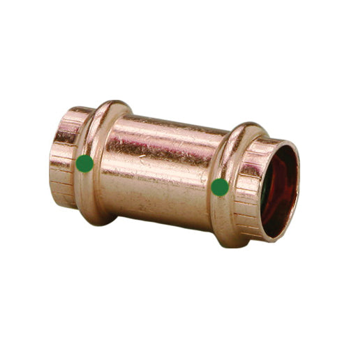 Copper Coupling without Stop - Double Press Connection