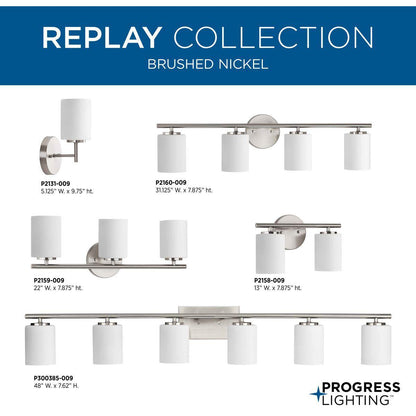Replay - Transitional/Modern Bath and Vanity Light