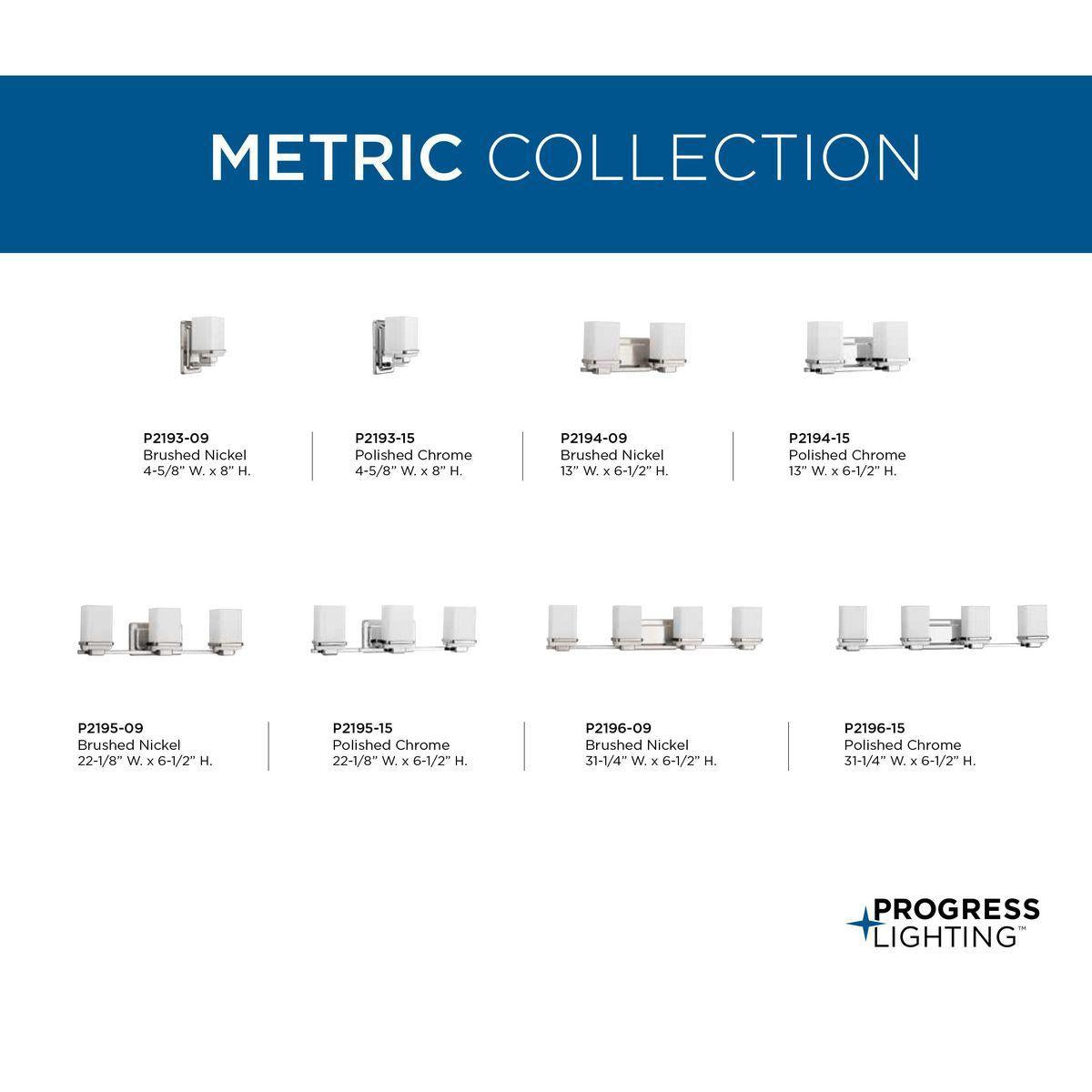 Metric - Modern/Transitional Bath and Vanity Fixture
