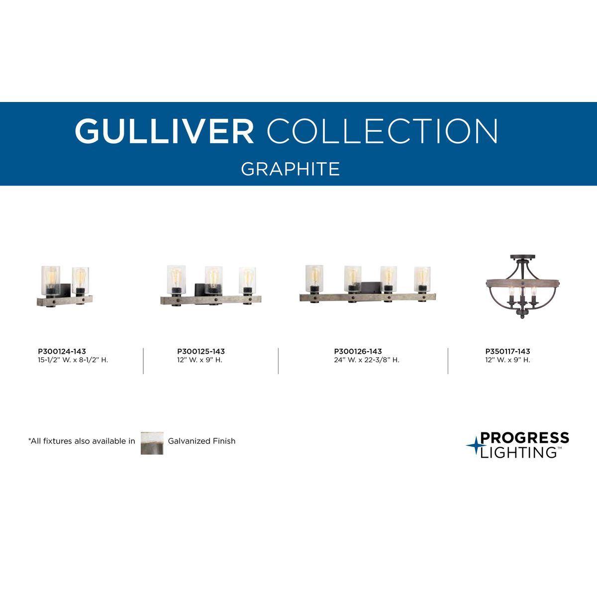 Gulliver - Coastal/Farmhouse/Rustic Bath Fixture - 120 V AC