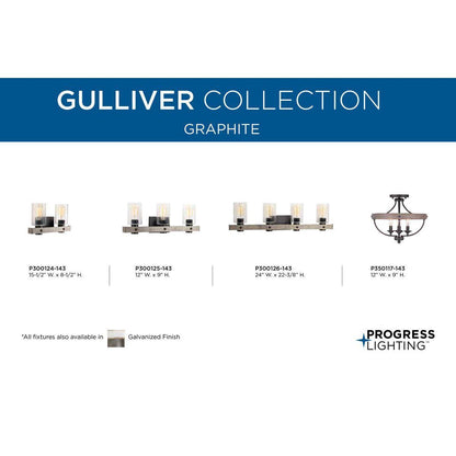 Gulliver - Coastal/Farmhouse/Rustic Bath Fixture - 120 V AC