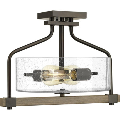 Barnes Mill - Casual/Traditional Semi-Flush Mount Lighting