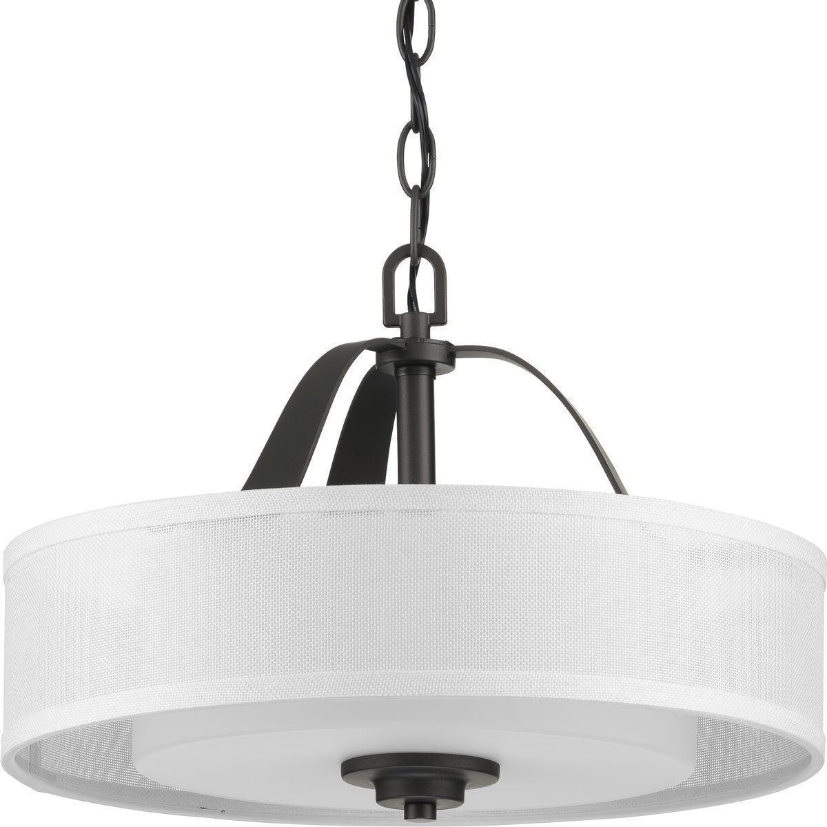 Kene - Semi-Flush Convertible Light - 120 V - (2) A19 Lamp
