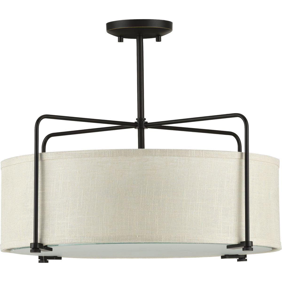 Kempsey - Transitional Semi-Flush Convertible Light - 120 V