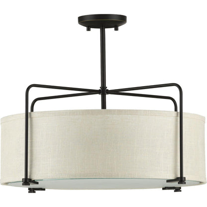 Kempsey - Transitional Semi-Flush Convertible Light - 120 V