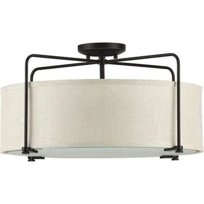 Kempsey - Transitional Semi-Flush Convertible Light - 120 V