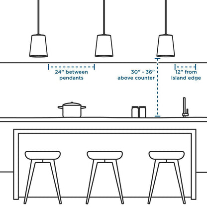 Elevate - Modern Mini Pendant - Ceiling Mount - 120 V