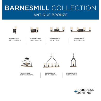 Barnes Mill - Casual/Traditional Chandelier - Ceiling/Chain