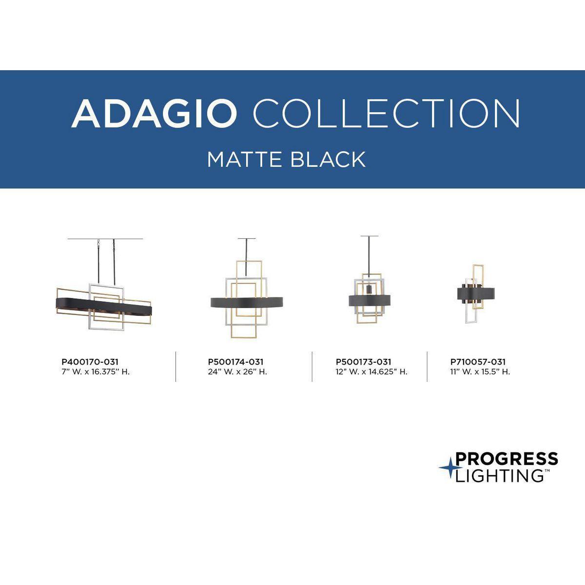Adagio - Luxury Modern Chandelier - Ceiling Mount - 120 V