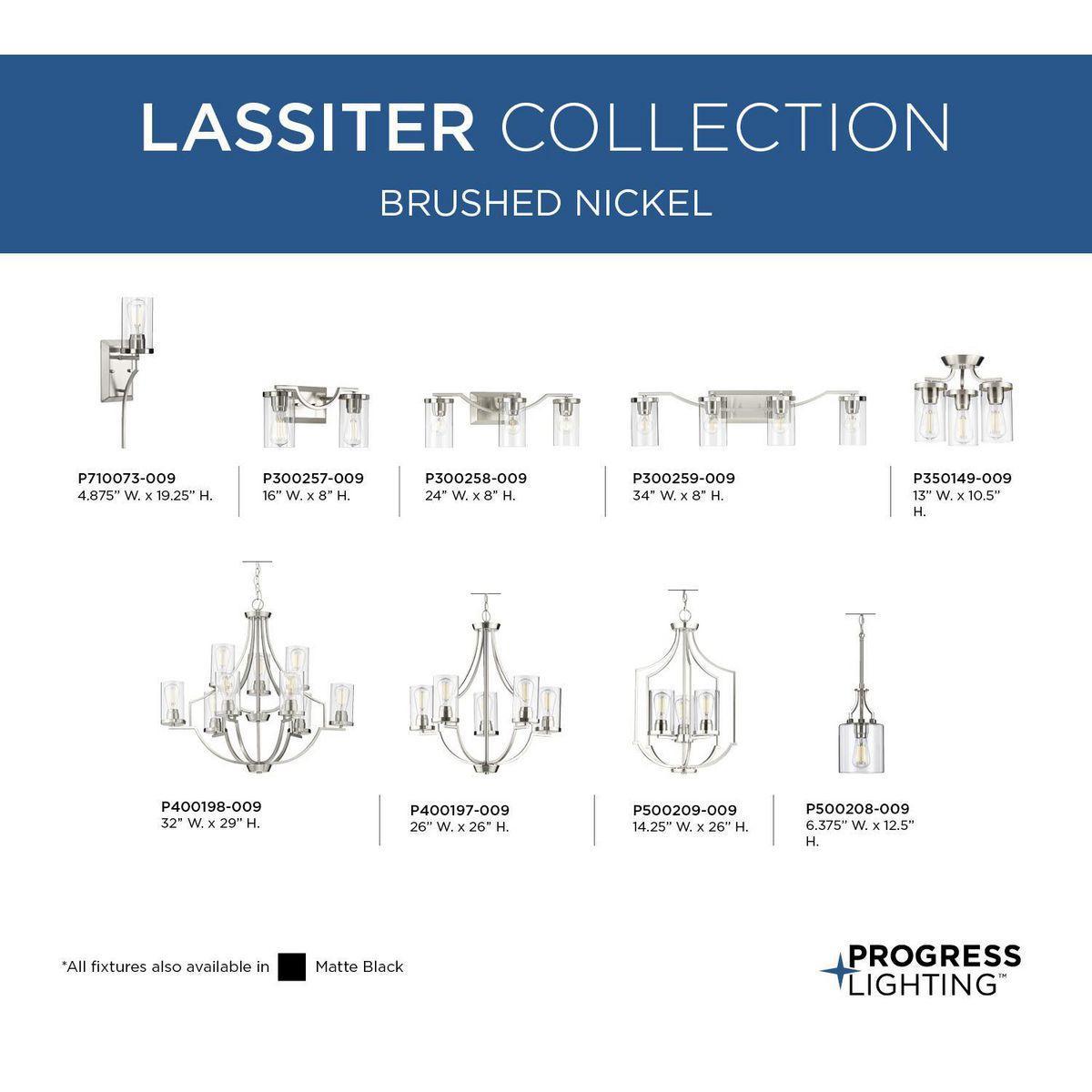 Lassiter - Bath Vanity Light Fixture - Wall Mount - 120 V