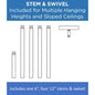 Kylo LED - Chandelier Light - Ceiling/Stem - 120 V