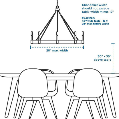 Judson - Industrial Chandelier - Hanging - 120 V AC