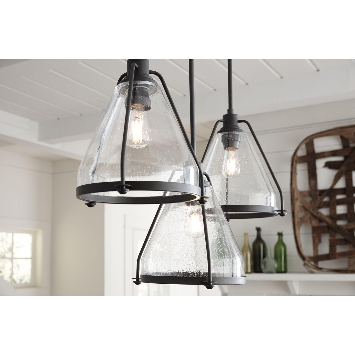 Range - Transitional Pendant Fixture - Ceiling Mount - 120 V