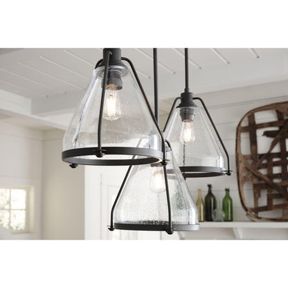 Range - Transitional Pendant Fixture - Ceiling Mount - 120 V