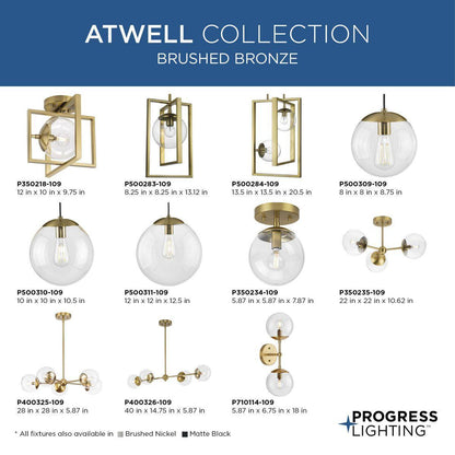 Atwell - Pendant Light - Ceiling/Stem Hung/Swivel - 120 V