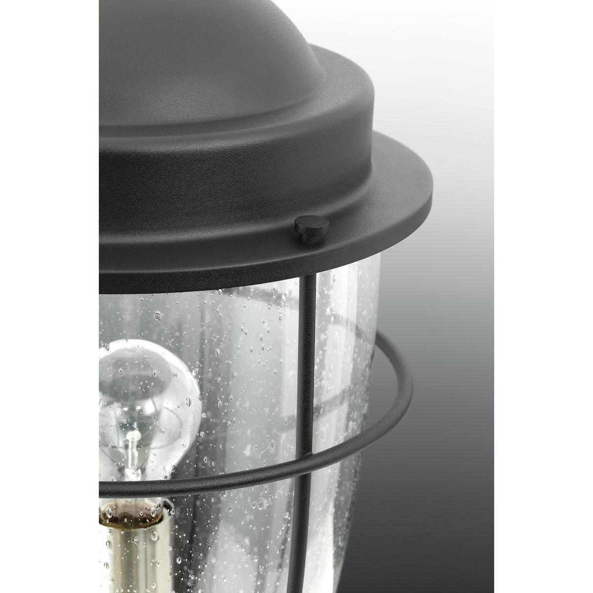 Progress Lighting® P560067-031 Holcombe Urban Industrial/Transitional/Coastal/Farmhouse Wall Lantern, 100 W, E26 Incandescent Lamp, A19 Shape