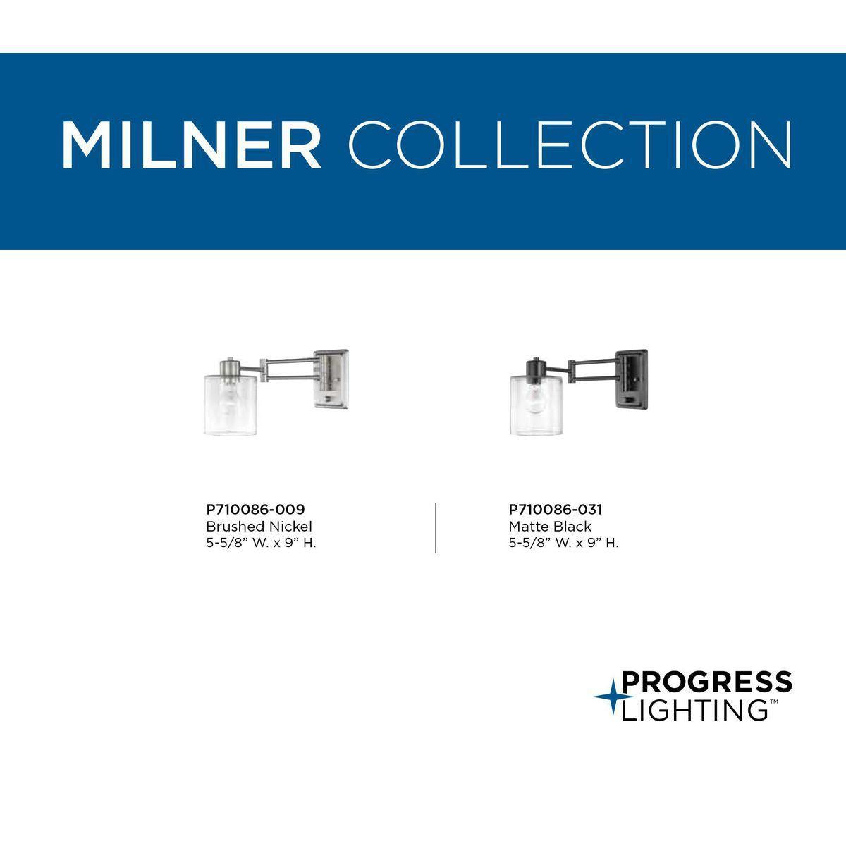 Milner - Swing Arm Wall Light - Wall Mount - 120 V