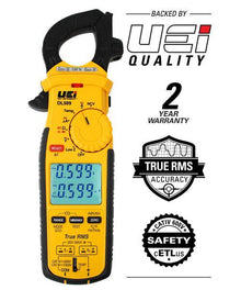 UEi Test Instruments™ DL599 Clamp Meter, 60 mOhm, 1999 Hz, Dual Backlit Display