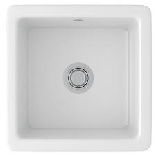 18 SQ FIRECLAY PREP SINK WH