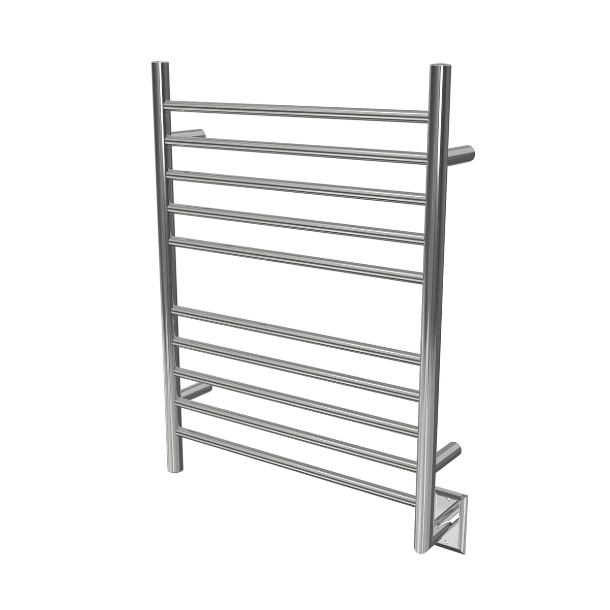Amba® RWH-SP Radiant Straight Towel Warmer, Hardwired, 10 Bars, Polished Stainless Steel, 24-3/8 in W 33-1/2 in H