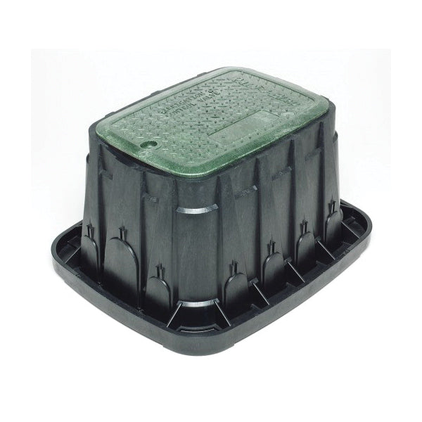 Rain Bird® A11400 Valve Box With Green Lid, 21.8 in L x 16.6 in W x 12 in H, Rectangle Shape