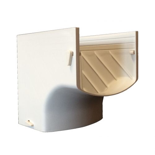 90° Internal Elbow - White - 4.5" W