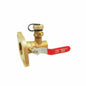 RWV® 2415 2 3-Piece Standard Quarter-Turn Ball Valve, 2 in Nominal, Fixed Pump Flange x Solder End Style, Brass Body, Full Port, EPDM Softgoods