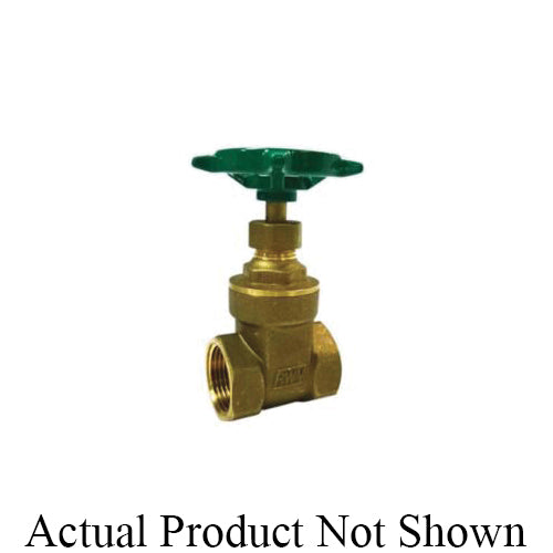 RWV® 267CH 1 Standard Gate Valve, 1 in Nominal, Thread End Style, Cast Brass Body, Cross Handle Actuator