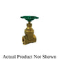 RWV® 267CH 1 Standard Gate Valve, 1 in Nominal, Thread End Style, Cast Brass Body, Cross Handle Actuator