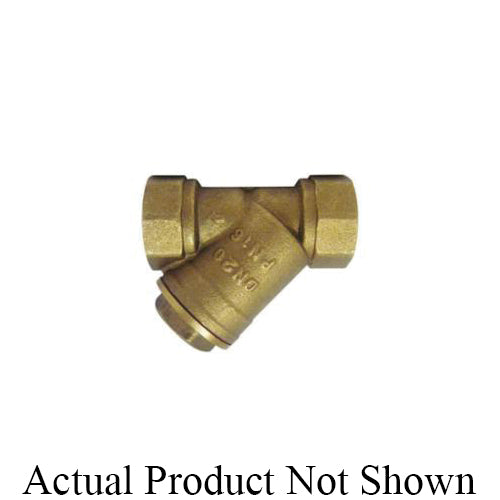 RWV® 383AB 3/4 Wye Strainer With #50 Mesh Stainless Steel Screen, 3/4 in Nominal, 2.6 in OAL, FNPT Connection