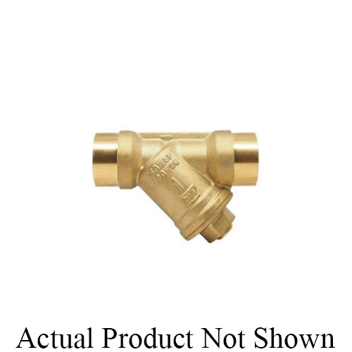 RWV® 387AB 1/2 Wye Strainer With #20 Mesh Stainless Steel Screen, 1/2 in Nominal, 2.68 in OAL, Solder Connection
