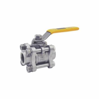 RWV® 4660 2 3-Piece Ball Valve, 2 in Nominal, Thread End Style, 316 Stainless Steel Body, Full Port, PTFE Softgoods