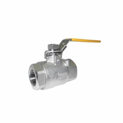 RWV® 4880 2 2-Piece Ball Valve With Handle, 2 in Nominal, Thread End Style, 316 Stainless Steel Body, Full Port, PTFE Softgoods