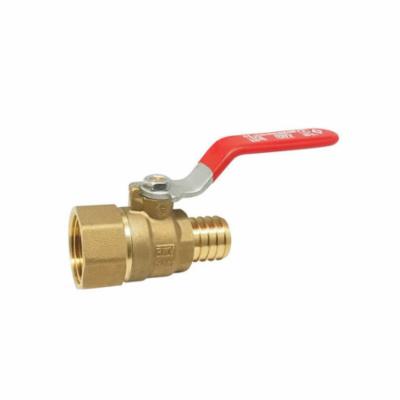 5008AB - 3/4 Ball Valve with Handle - Brass - Barb x FNPT