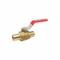 5010AB - 1/2 Ball Valve with Handle - Brass - Barb