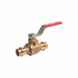 RWV® 5020 2 2-Piece Standard Ball Valve With Handle, 2 in Nominal, Dual Female EzPress End Style, Bronze Body, Full Port, PTFE Softgoods