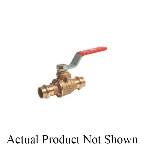 RWV® 5020 3 2-Piece Standard Ball Valve With Handle, 3 in Nominal, Dual Female EzPress End Style, Bronze Body, Full Port, PTFE Softgoods