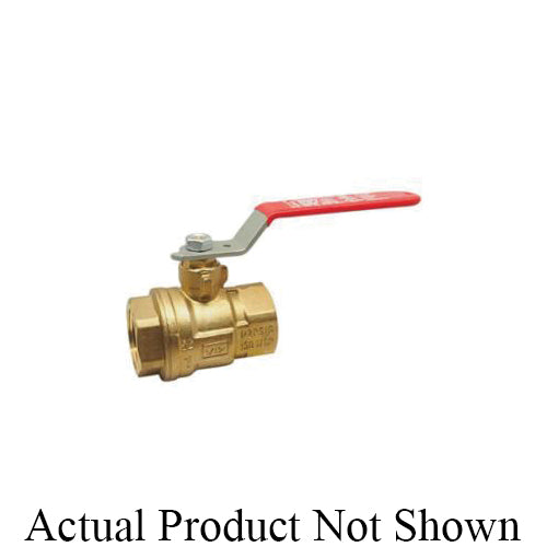 RWV® 5044F 2-1/2 Standard Ball Valve With Handle, 2-1/2 in Nominal, FNPT End Style, Forged Brass Body, Full Port, PTFE Softgoods