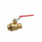 RWV® 5049AB 2 2-Piece Ball Valve With Handle, 2 in Nominal, Solder End Style, Forged Brass Body, Full Port, PTFE Softgoods