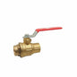 RWV® 5049F 3 2-Piece Standard Ball Valve With Handle, 3 in Nominal, Solder End Style, Forged Brass Body, Full Port, Graphite Softgoods