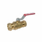 RWV® 5065AB 1 2-Piece Ball Valve With Handle, 1 in Nominal, Compression End Style, Brass Body, Full Port, NBR Softgoods
