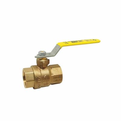 RWV® 5544DAB 1 2-Piece Ball Valve With Handle, 1 in Nominal, Thread End Style, Forged Brass Body, Full Port, PTFE Softgoods