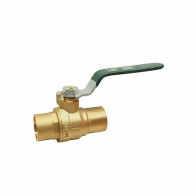 RWV® 5595F 2 2-Piece Ball Valve With Handle, 2 in Nominal, Solder End Style, Brass Body, Full Port, PTFE/FKM Softgoods