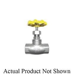 1-1/4" Globe Valve - Stainless Steel - Thread