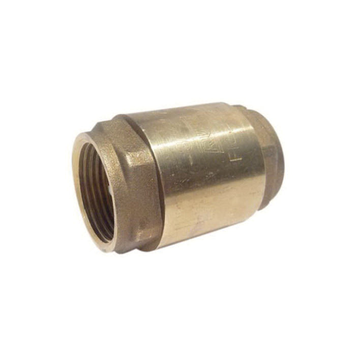 RWV® 232AB 1-1/4 In-Line Check Valve, 1-1/4 in Nominal, Thread End Style, 200 lb WOG, Forged Brass Body