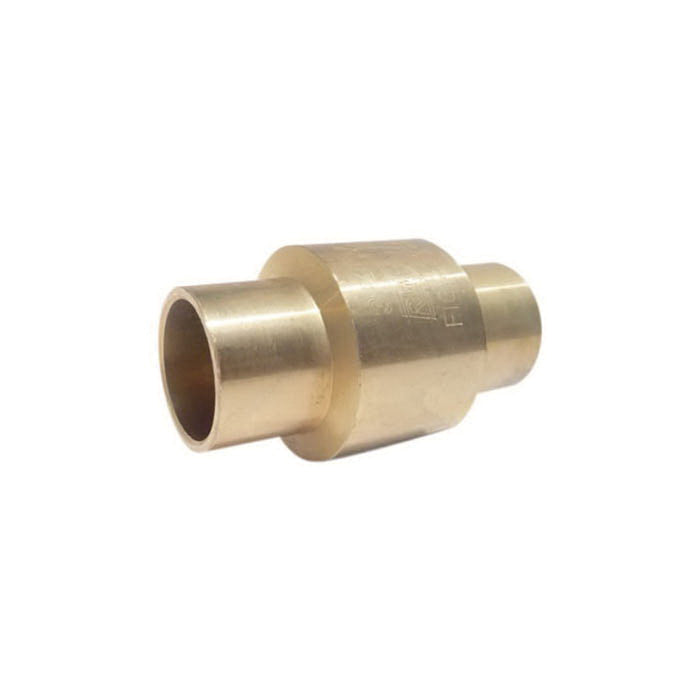 RWV® 233AB 2 In-Line Check Valve, 2 in Nominal, Solder End Style, 200 lb WOG, Forged Brass Body