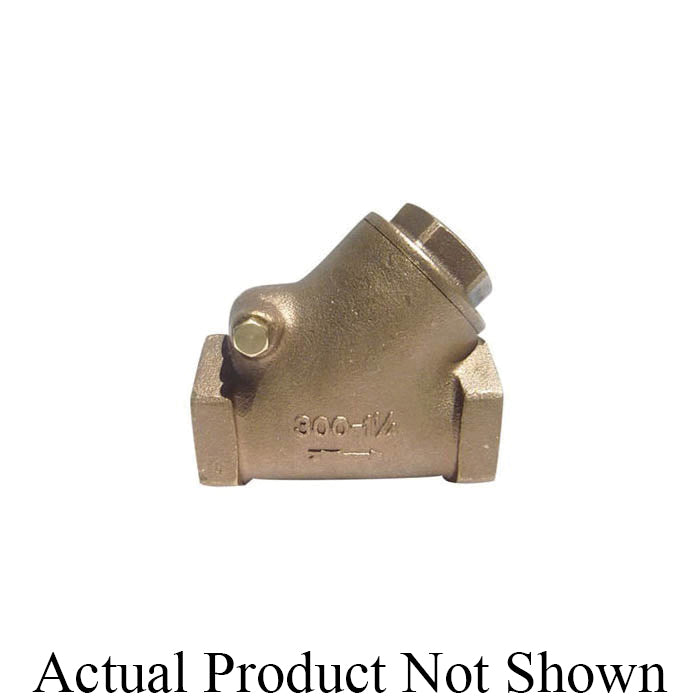 2 Standard Horizontal Y-Pattern Swing Check Valve - Bronze